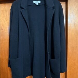 Magaschoni Black Knit Cardigan Medium